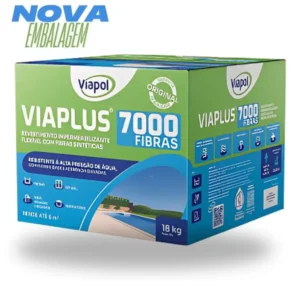 Argamassa Polimérica Viaplus 7000 Fibras 18kg Viapol